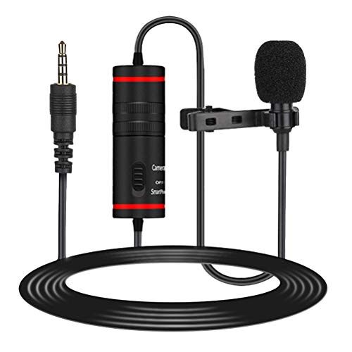 Mobestech Microfone de clipe de colar 1Pc KM-D1 para gravação de karaokê Microfone com fio universal