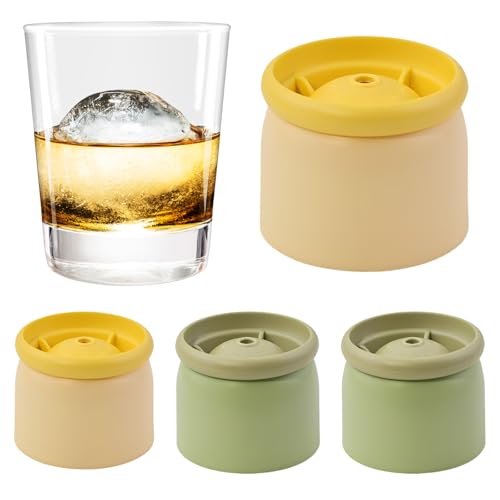 Molde para bolas de hielo redondas 4 unidades 2.4 pulg miniatura 1