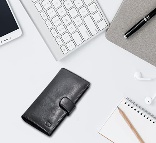 Estalon Checkbook Cover With Pen Holder - Leather Rfid Secure Case For Men And Women #TOP6