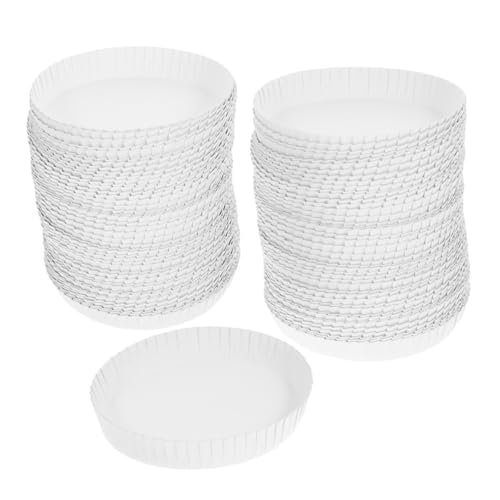 IWOWHERO 100 Tapas De Vasos De Papel, Cubierta De Copa De Vino, Tapa De Vidrio, Tapas De Vasos De Papel Desechables, Cubiertas De Vasos Para Bebidas, Cubiertas De Vidrio Para Beber Al Aire