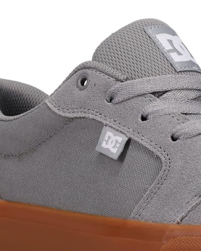 DC Men's Anvil Skate Shoe, Grey/Gum, 102