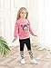 KIDLAGA Toddler Girl Clothes Figure Graphic Drop Shoulder Top Pullover Leopard Print Pants Fall Winter Outfit Set(4-5T)
