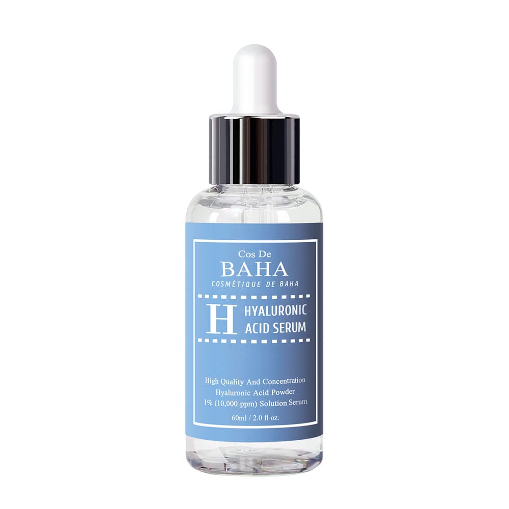 COS DE BAHA Pure Hyaluronic Acid 1% Powder Formulated H Serum, 2.1 fl oz (60 ml), Moisturizing, Serum, Japanese Official Product, 2.3 fl oz (60 ml)