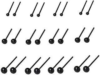 Healifty Black Safety Eyes Plastic Craft Eyes for DIY Dolls Plush Toy Teddy Bear Animal Puppet Christmas Doll Ornament Scrapbooking Crafts 300pcs