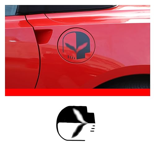Bouchon de porte d'essence Corvette C7 adhésif noir pull fleur - 2