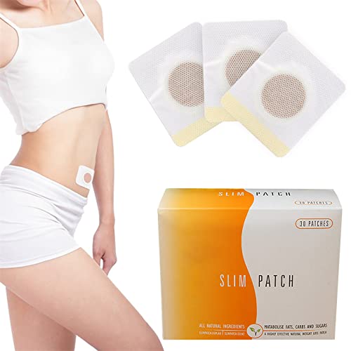 Detox Slimming Belly Pellet - Herbal Slimming Tummy Patch - Natural Herbal Slimming Detox Tummy Pellet Belly Sticker - Solves Fat and Swelling Issues (30pcs)