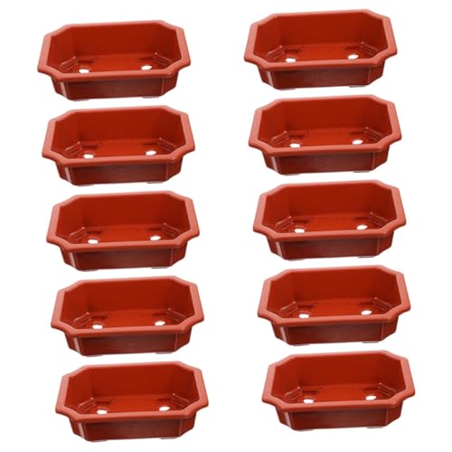 TOYANDONA 20pièces Lot de Pots de Fleurs Plastique pour Plantes de Jardin et Extérieur Pots de Jardin et Conteneurs pour Plantes