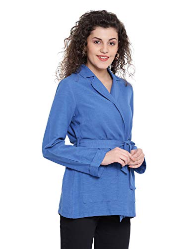 Image of oxolloxo Women's Polo Cotton Floral Blazer