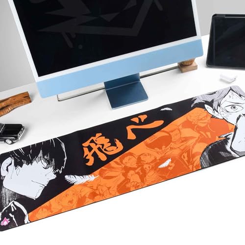 Image of Haikyuu Anime Desk Mat Extra Large (80cm x 30cm x 3-4mm), Wingless Printed Anime Anti-Slip Mouse Pad