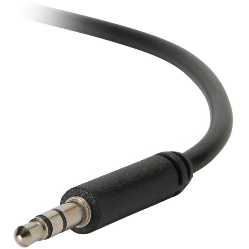 Cable de audio slim Jack 3.5mm macho a macho 75 ft miniatura 1