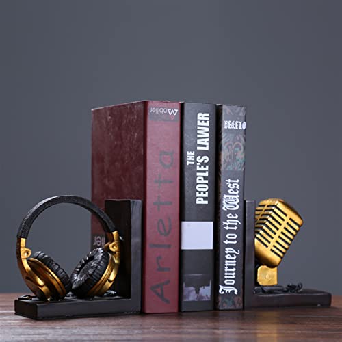 Sujetalibros de micrófono vintage para evitar caídas de libros 4