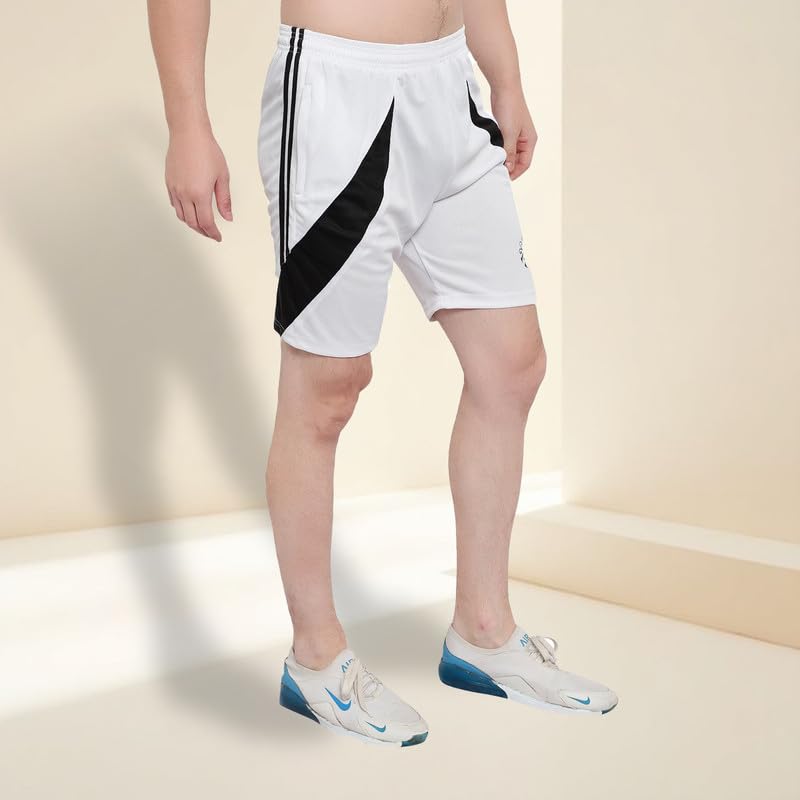 Image of DIA A DIA Men's Gym Shorts with Zipper Pockets Breathable Sports Shorts