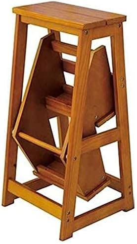 Chair Adult Multifunctional Step Stool for Home,Stool Step Folding Ladder Seat Climbing High Nonslip Stepladder Portable Dualuse Ladders Step Stool (Color : T1) (T1)