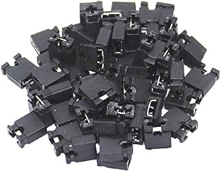 100pcs Pin Header Jumper Blocks Connector 2.54 mm for 3 1/2 Hard Disk Drive CD/DVD Drive Motherboard and/or Expansion Card G25