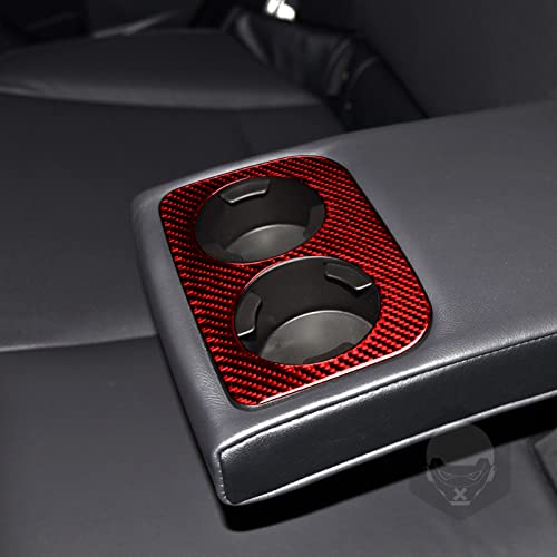 Panel Portavasos Trasero de Fibra de Carbono para Subaru Forester miniatura 3