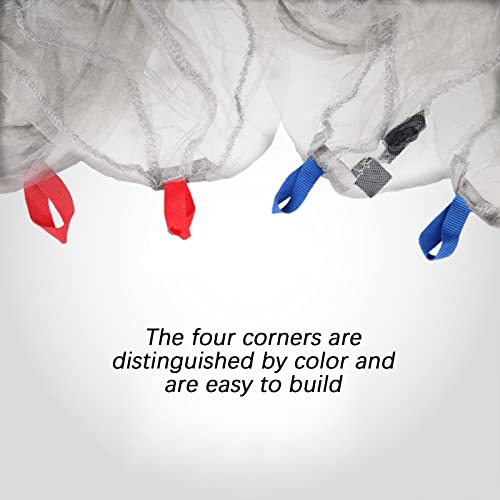 Klamboe En Insectenwerende Netten Gordijnen, Camping Beddengoed Patio, Mosquito Camping Insectennet Opvouwbaar, Compact En Lichtgewicht Voor Kamperen Vissen, Past Op Slaapzakken, Tent(Green,2.4*1.4*1.3m) - Image 4