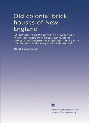  Vecchie case coloniali di mattoni del New England