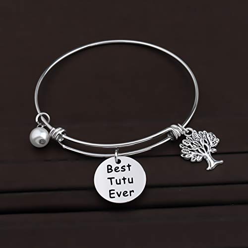 CENWA Tutu Gifts Best Tutu Ever Bracelet Gift for Grandparent's Day Birthday Mother's Day Valentine's Day Gift3