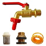 Kit di installazione completo: include tutto ciò che è necessario spigot, schermo del filtro per prevenire l'intasamento dei detriti e il nastro di tenuta per offerta di installazione a prova di perdite una soluzione ideale comoda che consente di risparmiare tempo e fatica durante la configurazione.