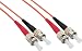Produktbild InLine 81510 LWL Duplex Kabel, ST/ST, 50/125µm, OM2, 10m