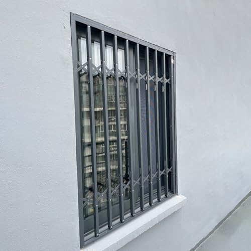 UrbanUp Reja Ventana Cerraduras para Ventanas, Barras de Seguridad de 24, 36 y 48 Pulgadas de Ancho, Protector de Ventanas, Rieles de Protección Telescópicos para Ventana(W105xH60cm/42x24in)