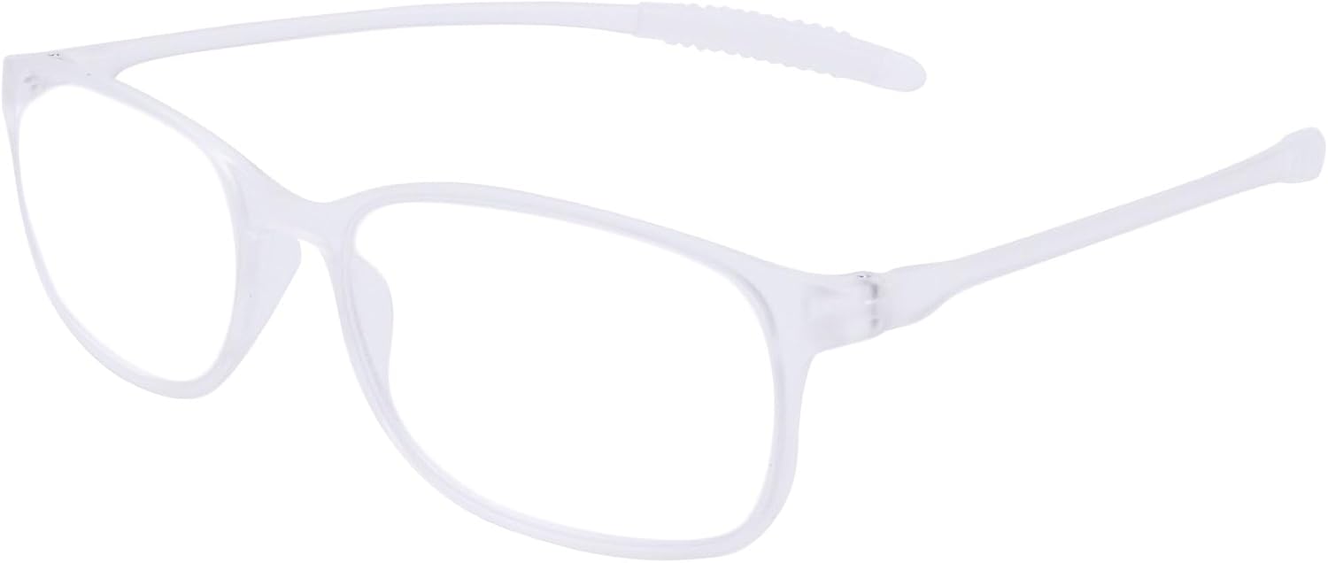 Gabriel + Simone Flexi-Grande Reading Glasses for Men and Women Frame, Light Blocking,Scratch-Resistant Lenses with Case