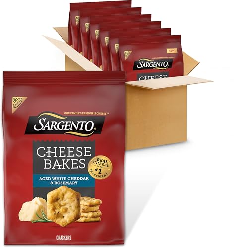 Sargento® Cheese Bakes Aged White Cheddar and Rosemary Crackers, ...