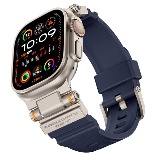 Bracelet sport Apple Watch Ultra 2 en silicone pour homme actif et outdoor