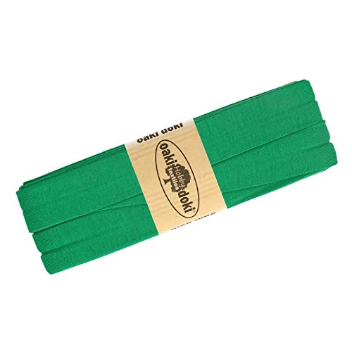 Oaki Doki Jersey Schrägband 3m smaragdgrün