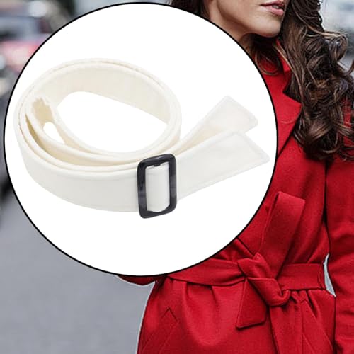 Women Woolen Overcoat Waist Belt for Versatile Styling2