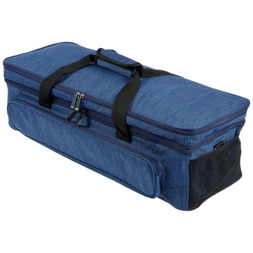 HSHGZSR Die Cut Machine Carrying Bag, Double Layer Carrying Case, Oxford Cloth Travel Storage Case Bag, Die Cut Machine Bag, Die Cut Machine Carry Case with Strap for Die Cutting Machine (Blue)