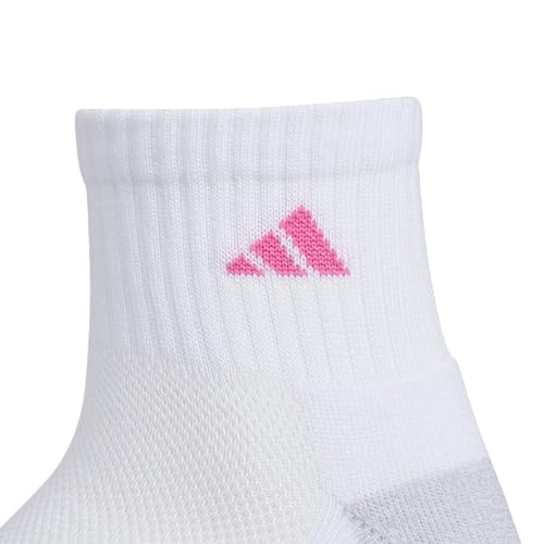 adidas Unisex Kid's Quarter Ankle Socks for Boys and Girls Youth (6-Pack) Athletic Cushioned and Comfortable3