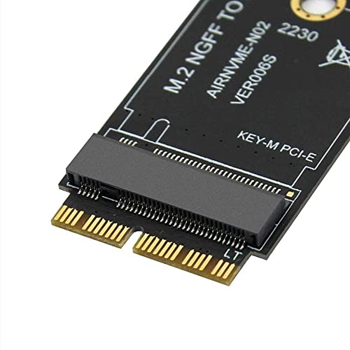 Image of M.2 NVME SSD Convert Adapter Card for MacBook Air Pro Retina (Year 2013-2017), NVME /AHCI SSD Upgraded Kit for A1465 A1466 A1398 A1502 (Black Long Adapter)
