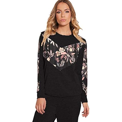 Rolight Chic Ladies Plus Loungewear Animal Leopard Print Panel Tracksuit Sweatshrt Jogers Set Size 14-28 Cover