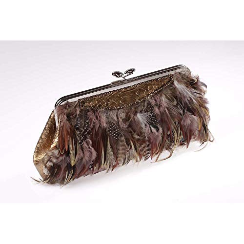 clutch pashmina pena cinza besha