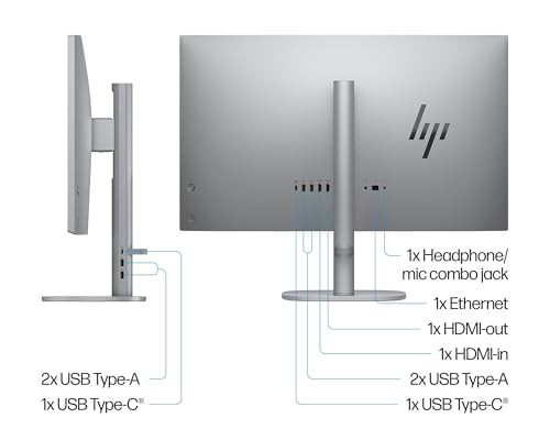 Image of HP OmniStudio X 27 inch All-in-One Desktop Computer, FHD IPS Display, 14-core Intel Core Ultra 5 125H, 32GB DDR5, 2TB SSD, Wi-Fi 7, HDMI, USB-C, RJ-45, Wireless KB & Mouse, Windows 11 Home