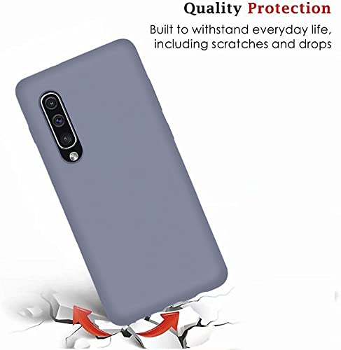 Image of DIZORO Liquid Silicone Soft Back Cover Case Designed for Samsung Galaxy A50 (Lavender Gray)