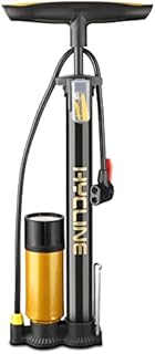 Hycline Bike Floor Pump with Gauge,Bicycle Tire Pump Inflator with High Pressure 160 PSI,Fits Schrader and Presta Valve,Air Pump for Bike Tires MTB Sports Balls