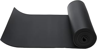 Potlimepan EPDM Non-Adhesive Sponge Foam Rubber Roll, Perfect Cosplay Padding, DIY Project Sheet, Multi-Function Soundproof Rubber Foam Sheet, Easy to Cut (1/4" T x 13" W x 80" L)