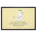 Mr. & Mrs. Panda 40 x 60 Fußmatte Robbe Sherlock - Geschenk, lustige Sprüche, Fußabstreifer, Tiere, Schmutzfänger, Gute Laune, Haustürmatte, Türmatte, süße Tiermotive, Vorleger, Motivfußmatte