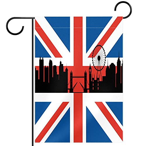Drapeau britannique double face anti-décoloration toutes saisons pour jardin