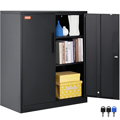 VEVOR Metal Storage Cabinet with 2 Magnetic Doors and 2