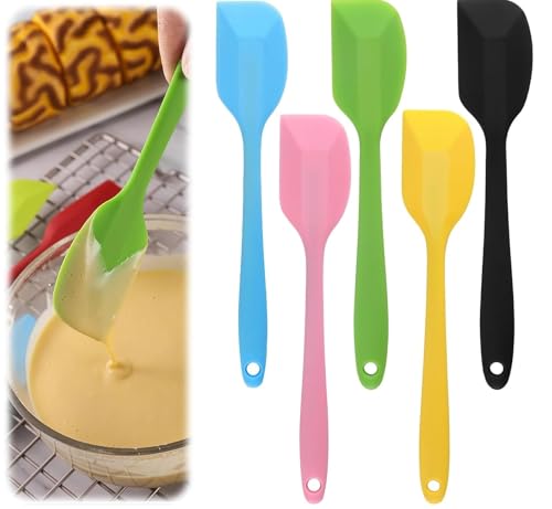 Ensemble de 5 Spatules en Silicone de Qualité Alimentaire Résista...