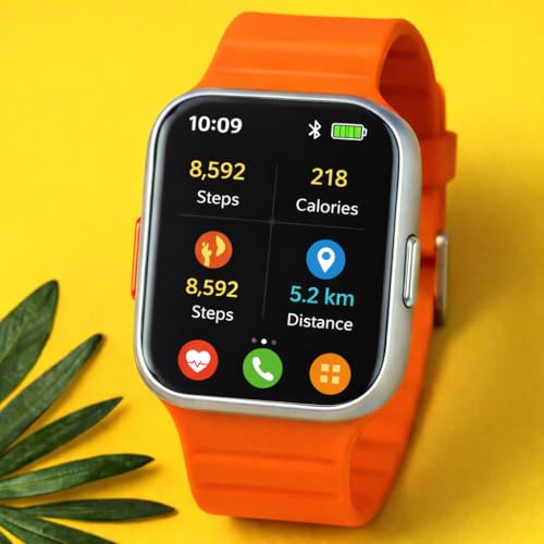 Image of Bluetooth Calling Smart Watch for Men & Women with HD Touch Display, Fitness Tracker, Heart Rate Monitor, Sports Modes, Long Battery Life, Compatible with Android & iOS