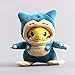 Boufery Dibujos Animados Anime Pikachu Snorlax Disfraz de Peluche de Juguete, muñecos de Peluche Suaves Kabigon Maniac, cumpleaños para niños de 8"20 CM