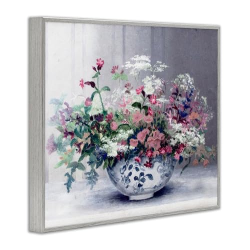 Art Giclée Vase Gris Stupell Industries, Solution Murs Vides Tableau Encadré 28x35cm