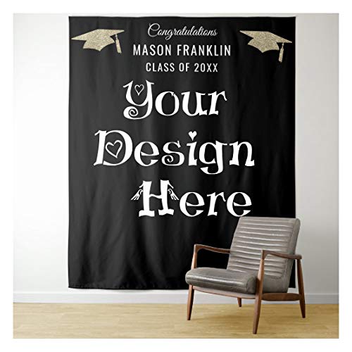 Personalized Graduation Party Backdrop Photo Prop Vertical Tapestry,Custom Trendy Wedding Party|Bridal Shower Booth Backdrop,Birthday|Family Memories Personalized Photo Collage Tapestry