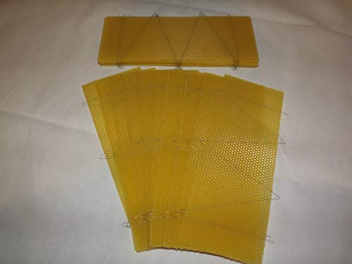 20 x Wired Super Foundation - 20 Sheets - for British National Supers - 100% Beeswax