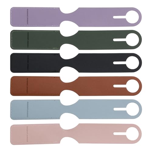 Étiquettes de bagage anti-perte en similicuir pour valise de cabine