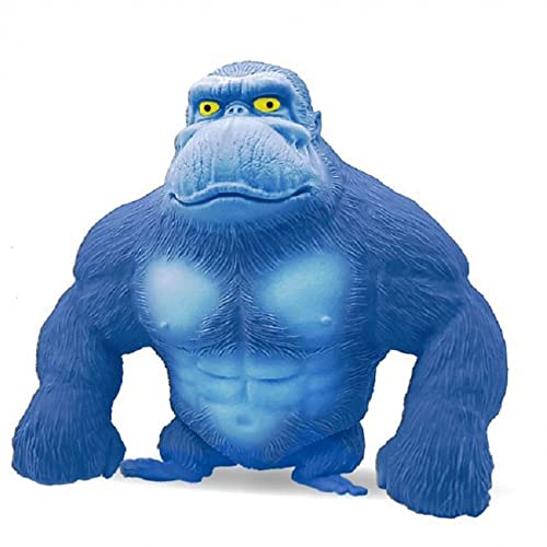 Stretch Gorilla Figure, Monkey Antistress Stretch Toy For Twisting Pulling Bending,Stretchy Gorilla Action Figure For Kids Child Fun Gift(Blue) #TOP14